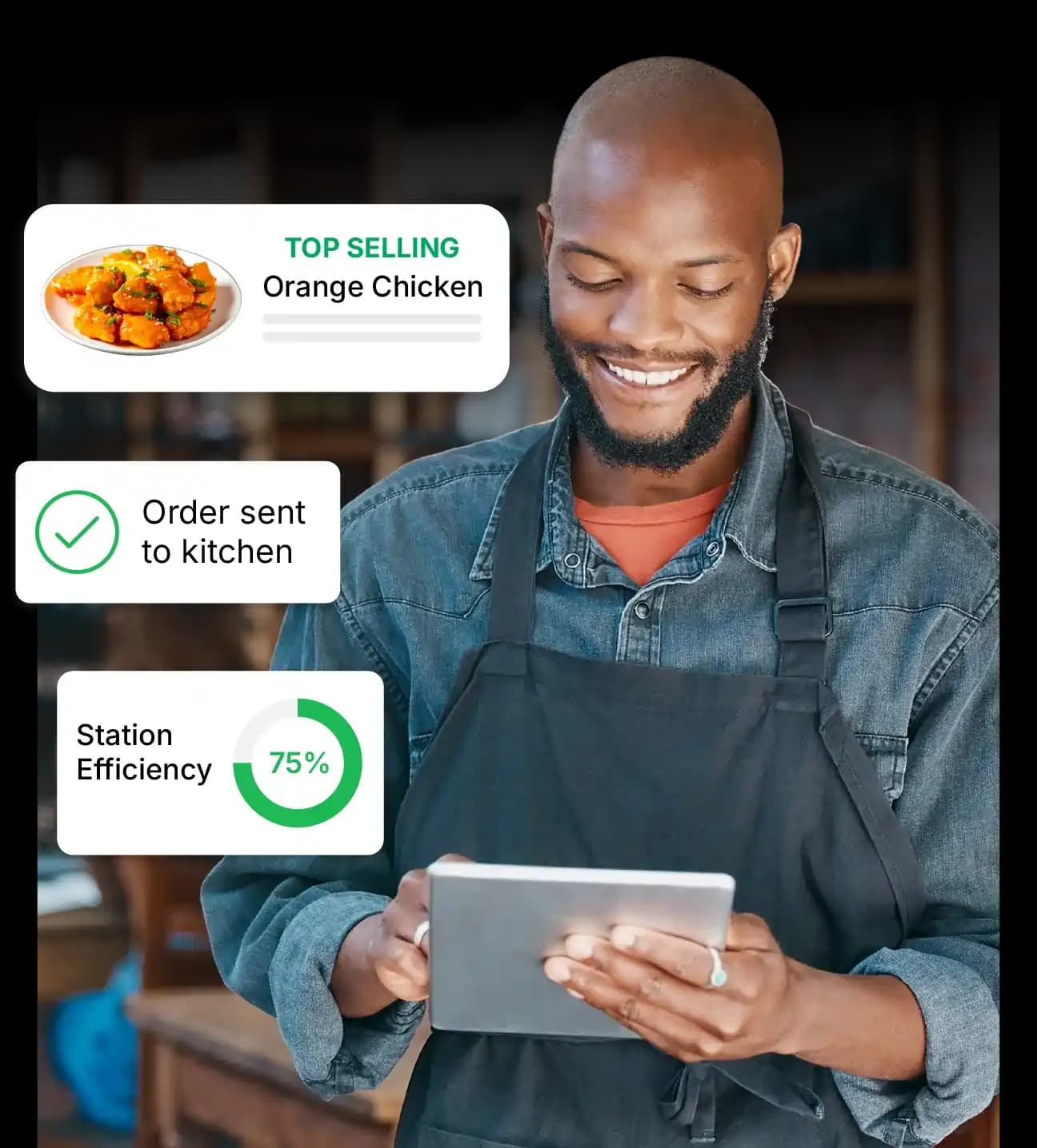 Real-time restaurant order management software