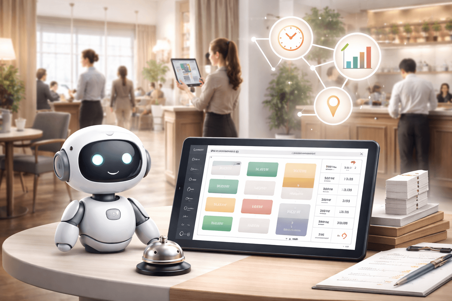 Smart queue management software helping restaurants organize customer waiting lines, manage table availability, track queue positions, and provide live status updates through a centralized dashboard.