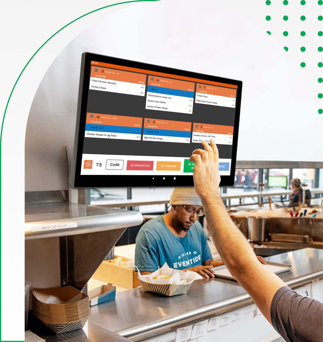 Zilicius Kitchen Display System for real-time order management.