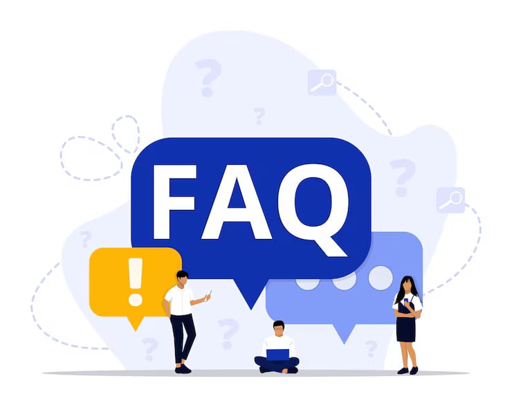 Restaurant FAQ section answers common questions