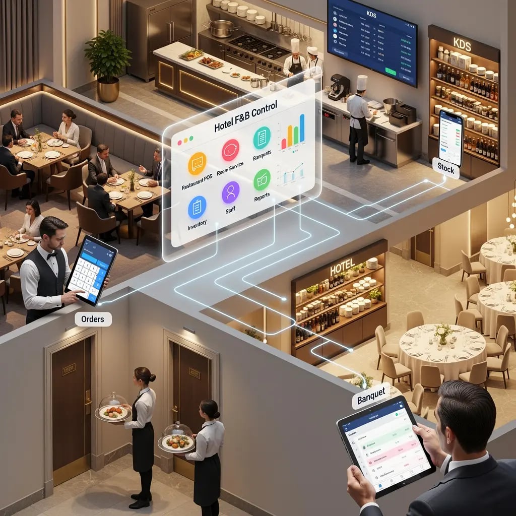 Zilicius Hotel Management System helping hotels, resorts, and hospitality businesses manage reservations, front desk operations, housekeeping, billing, guest services, inventory, and business analytics through a centralized cloud-based platform.