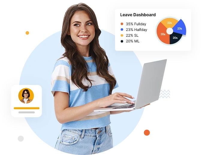 HRM leave management dashboard for employee leave tracking and approvals