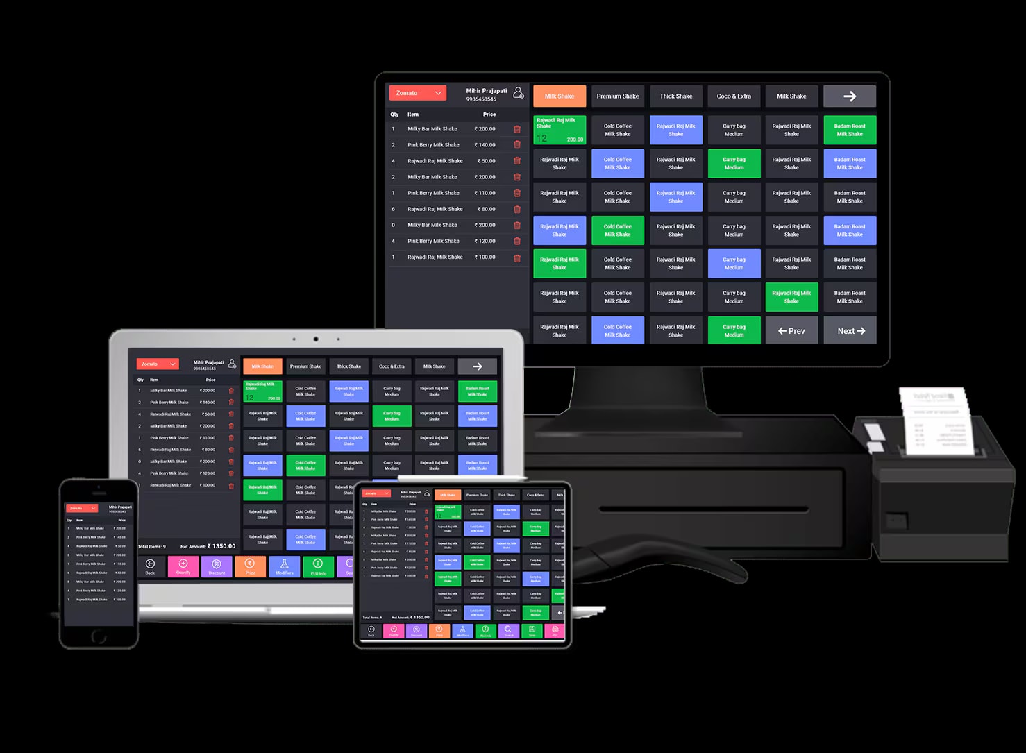 Restaurant Billing Software with fast checkout, digital receipts and split payments
