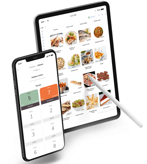 Zilicius Restaurant captain ordering app mobile interface