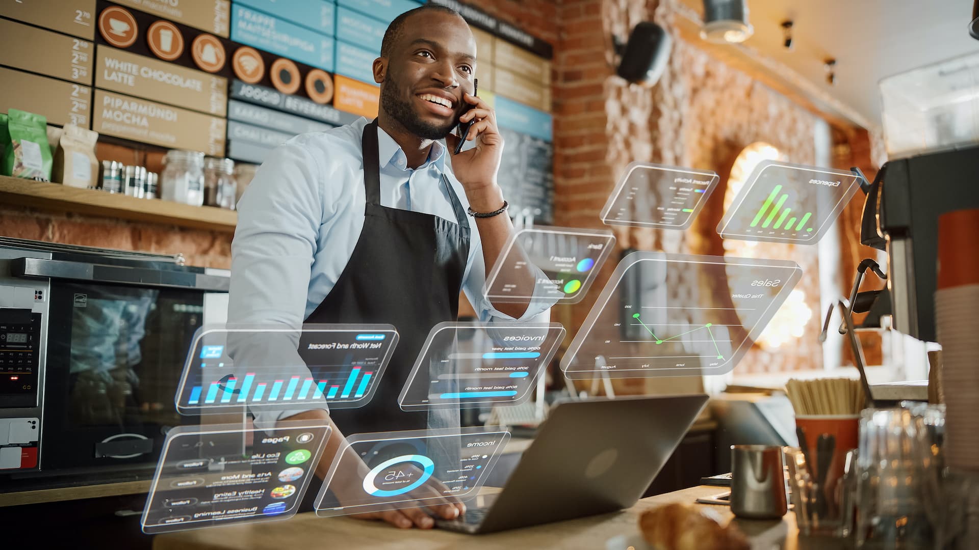 Zilicius restaurant management software reports and analytics dashboard with sales tracking, inventory reports, food costing, profitability analysis, and multi-outlet performance monitoring.