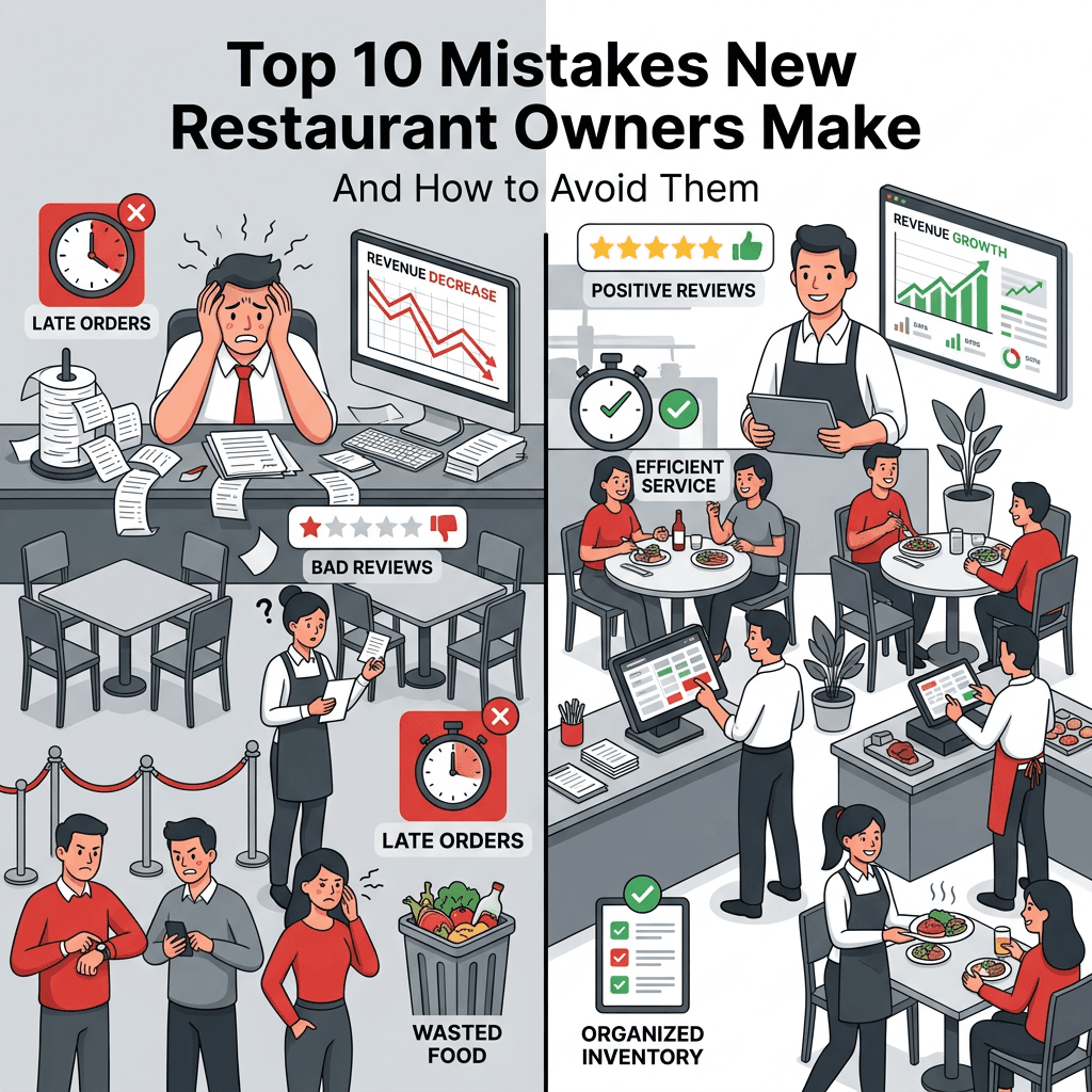 Top 10 mistakes new restaurant owners make with solutions for restaurant success