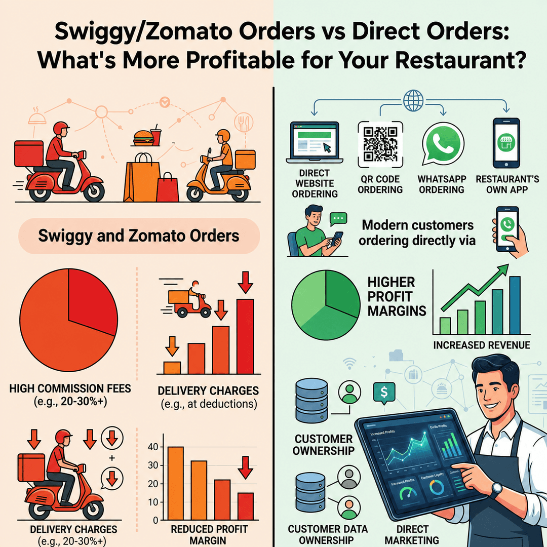 Swiggy/Zomato Orders vs Direct Orders: What's More Profitable for Your Restaurant?