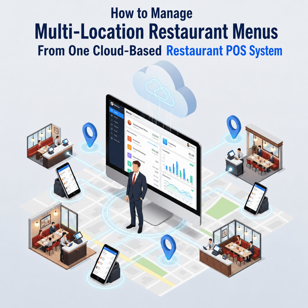 How to Manage Multi-Location Restaurant Menus From One Cloud-Based Restaurant POS System