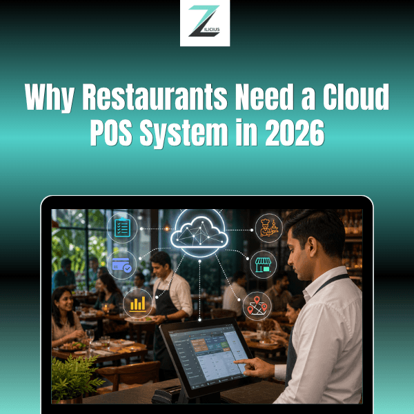 Cloud POS system for restaurants showing real-time order management, inventory, payments, analytics, and multi-location restaurant operations.